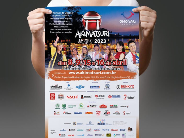 MAteriais impressos como cartazes e folders